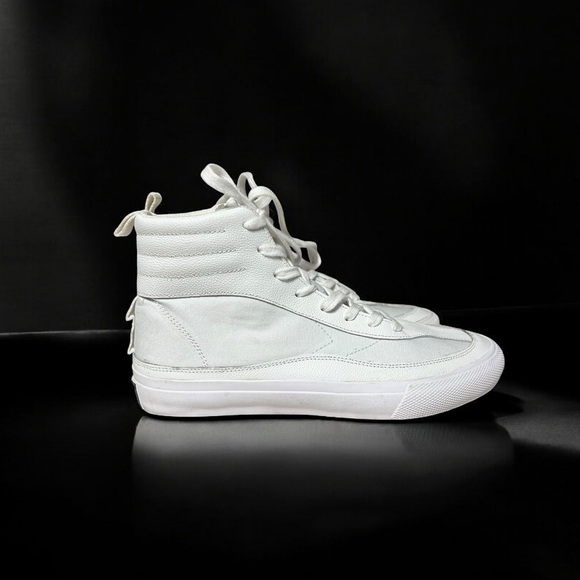 🌻NEW McQ Alexander McQueen Swallow Vulc Leather High-top Sneaker Size 40 Unisex - Picture 4 of 13